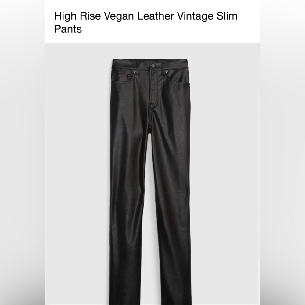 Gap faux leather pants